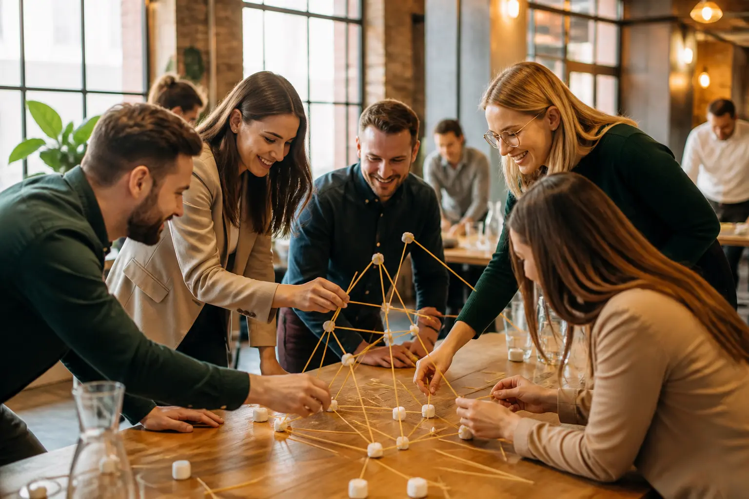 Team building w Katowicach — zespół podczas wspólnego wyzwania